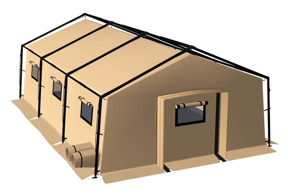 Tente militaire 54 m², modèle V54
