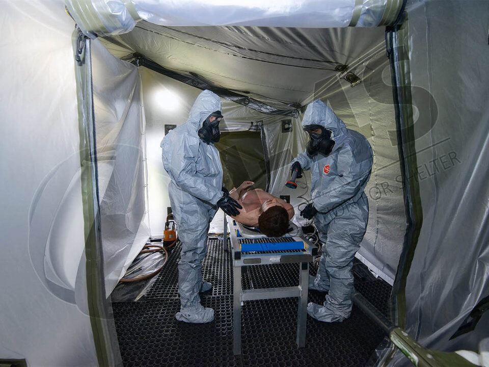 Protection, traitement et décontamination NRBC des personnes