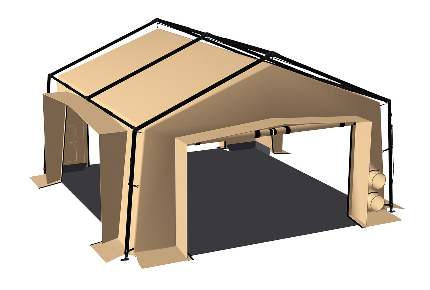 Tente militaire 30 m², modèle V30PC