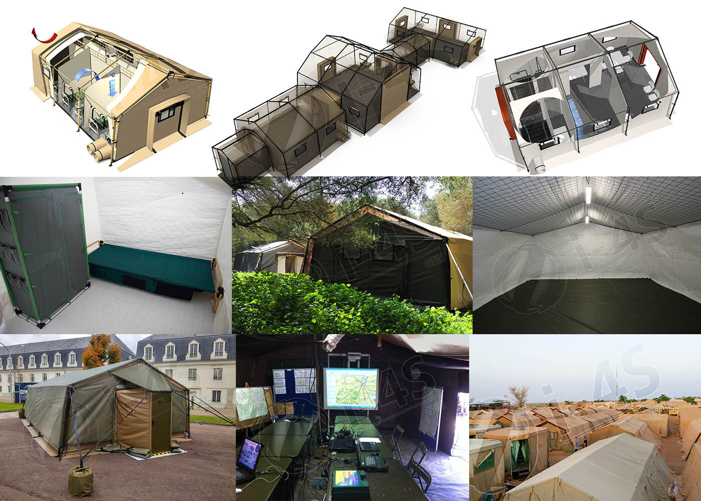 i-4S Applications - MILITARY TENT - SOFT-WALLED SHELTER