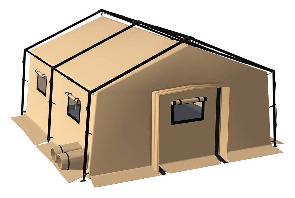 Tente militaire 36 m², modèle V36